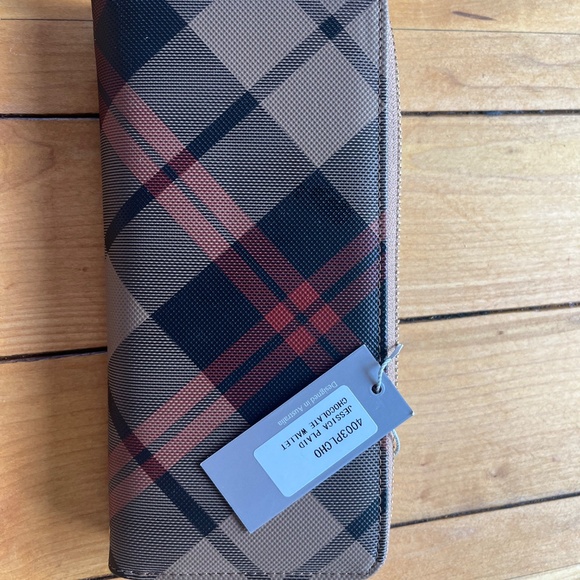 LOUENHIDE JESSICA WALLET PLAID CHOCOLATE - Picture 2 of 4